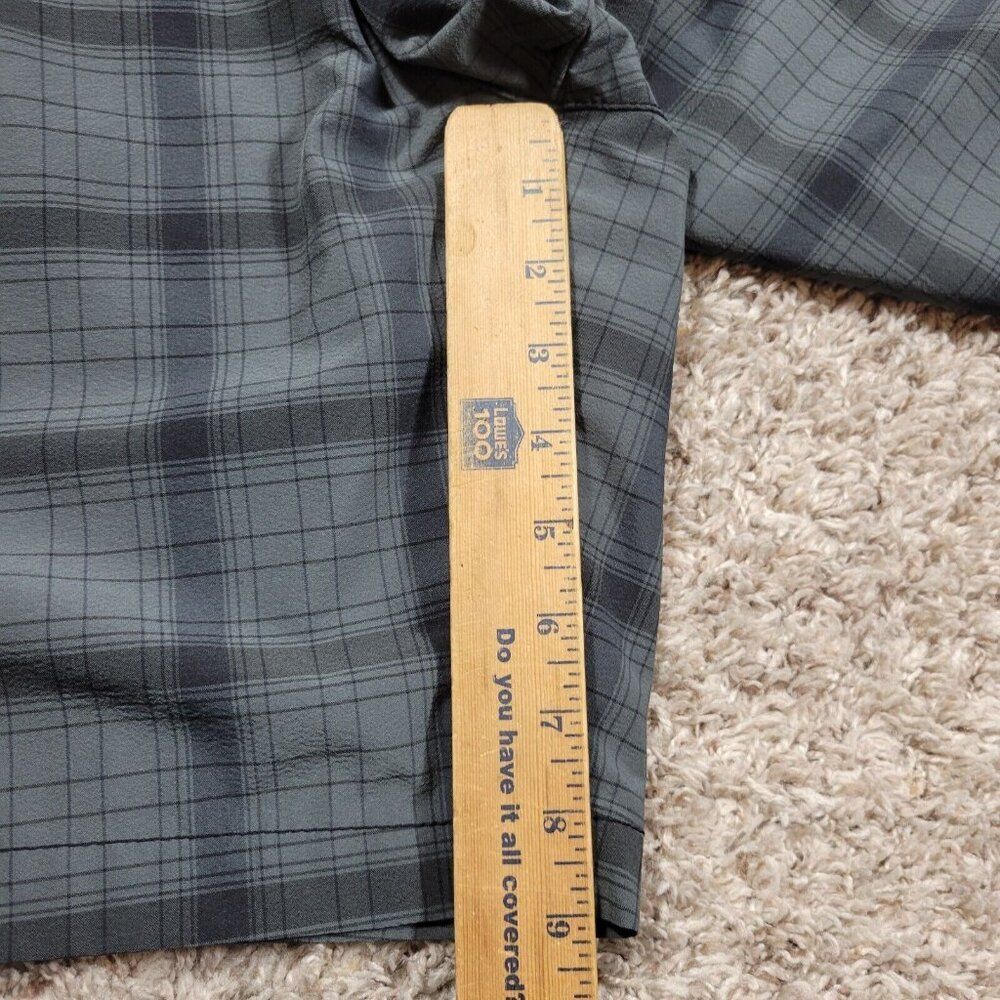 Tommy Bahama Board Shorts Mens 34 Gray Black Plaid Beach Walking - Picture 6 of 8